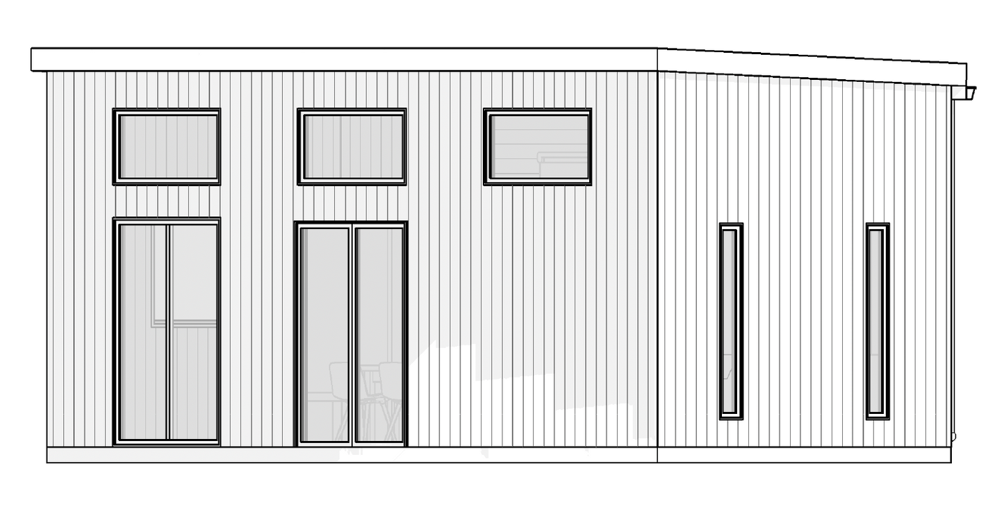 Attefallshus Katrina 30m2 med loft - färdigmonterat, isolerat skalhus